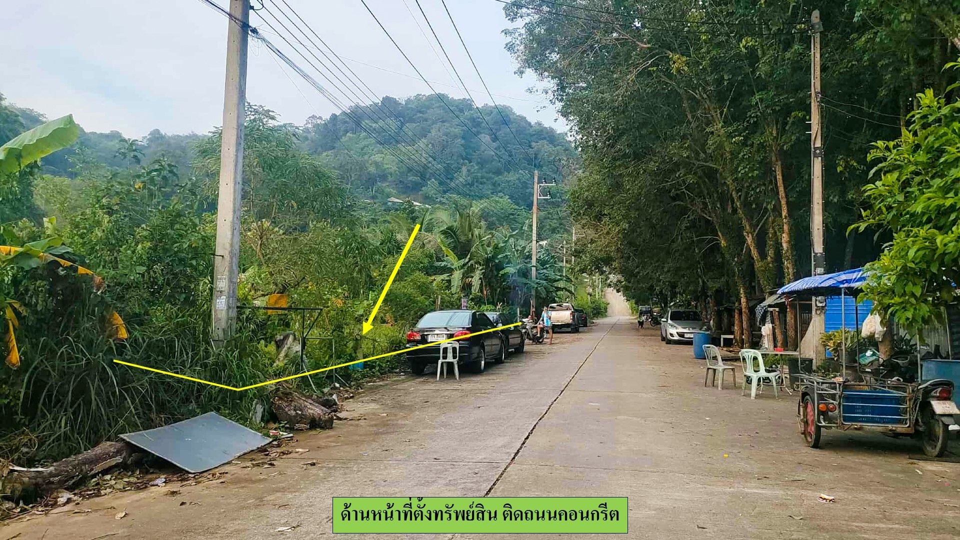 ขายที่ดินบ้านเกาะสิเหร่ เนื้อที่ 1-0-69.1 ไร่ รูปแปลงสวย วิวเขา ติดถนนคอนกรีต อยู่ในชุมชน