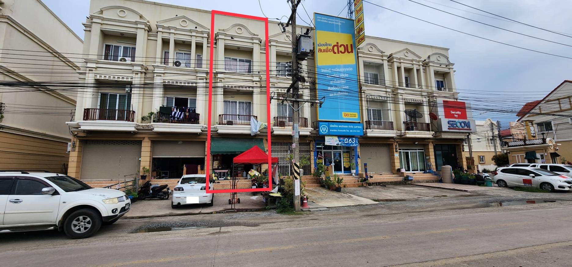  ‭ขายอาคารพาณิชย์ 3 ชั้น ตำบลหอมศีล บางปะกง จังหวัดฉะเชิงเทรา‬
