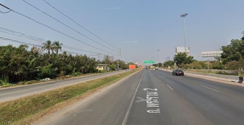 ที่ดินติดถนนใหญ่พระรามสอง เนื้อที่ 4-3-51 สมุทรสงความ  