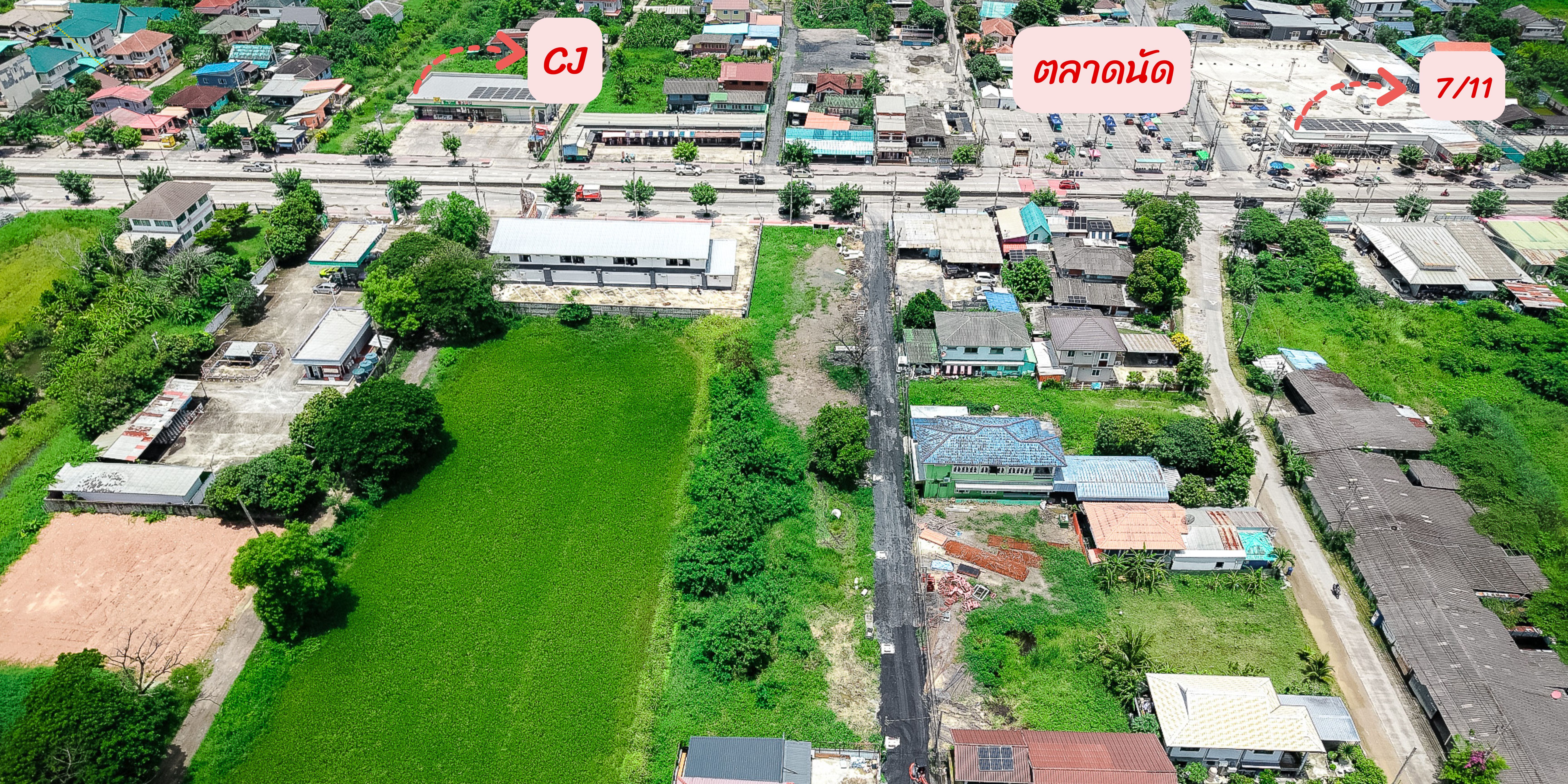 ทำเลดี ติดถนนใหญ่ เดินทางสะดวกทุกเส้นทาง เขตมีนบุรี  กรุงเทพฯ
