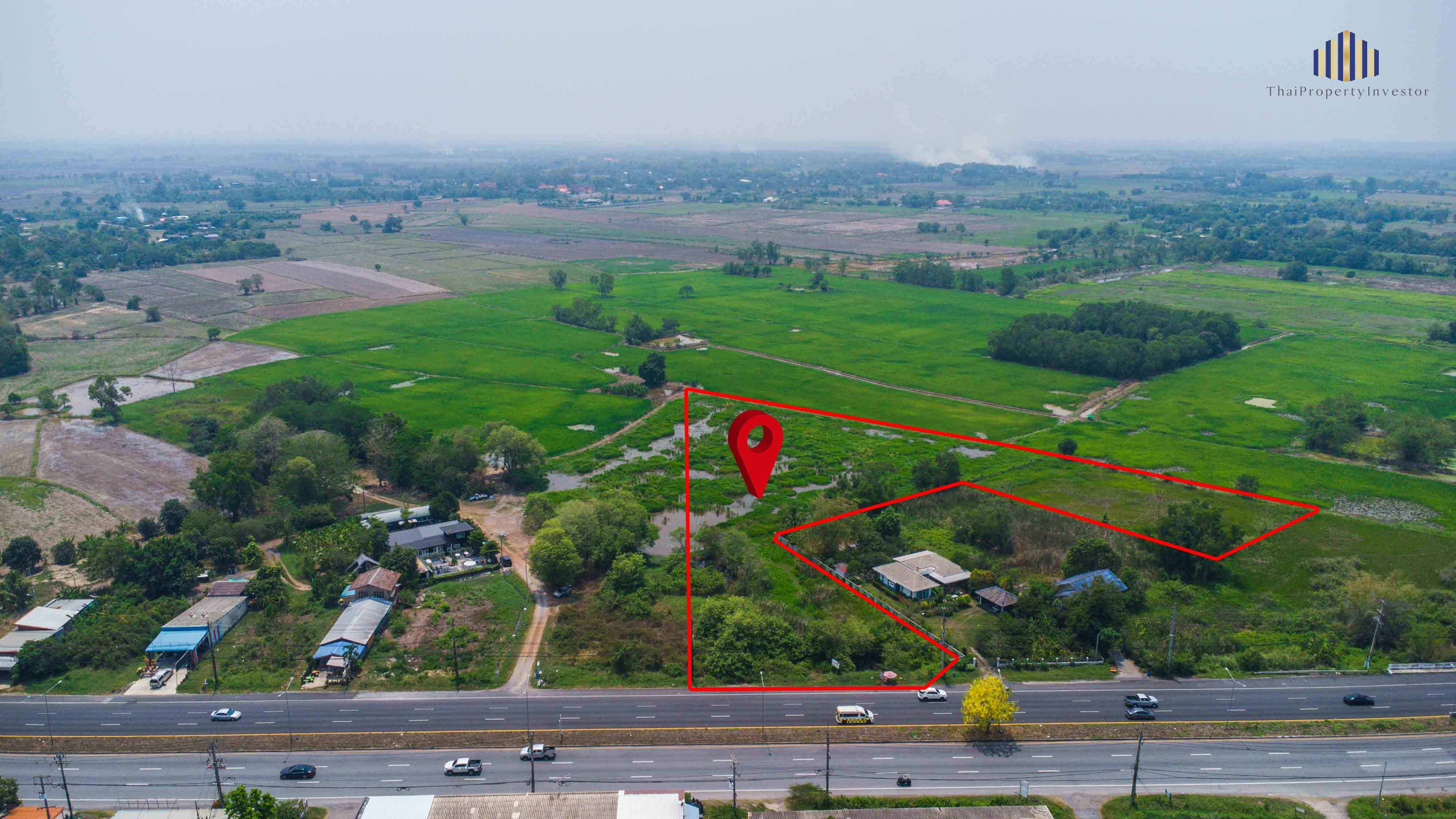 ขายด่วน! ที่ดินศักยภาพติดถนนสุวรรณศร ทางหลวงเอเชียสาย 1 ห่างจากตัวเมืองนครนายกเพียง 5 กิโลเมตร แปลงใหญ่ 10 ไร่ เพียงไร่ละไม่ถึง 2 ล้าน! เหมาะทำจัดสรร/ธุรกิจ/โครงการท่องเที่ยว โอกาสทองนักพัฒนารีบคว้าก่อนราคาพุ่ง!