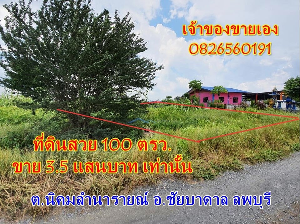 ที่ดินแปลงสวย ลพบุรี 1 งาน