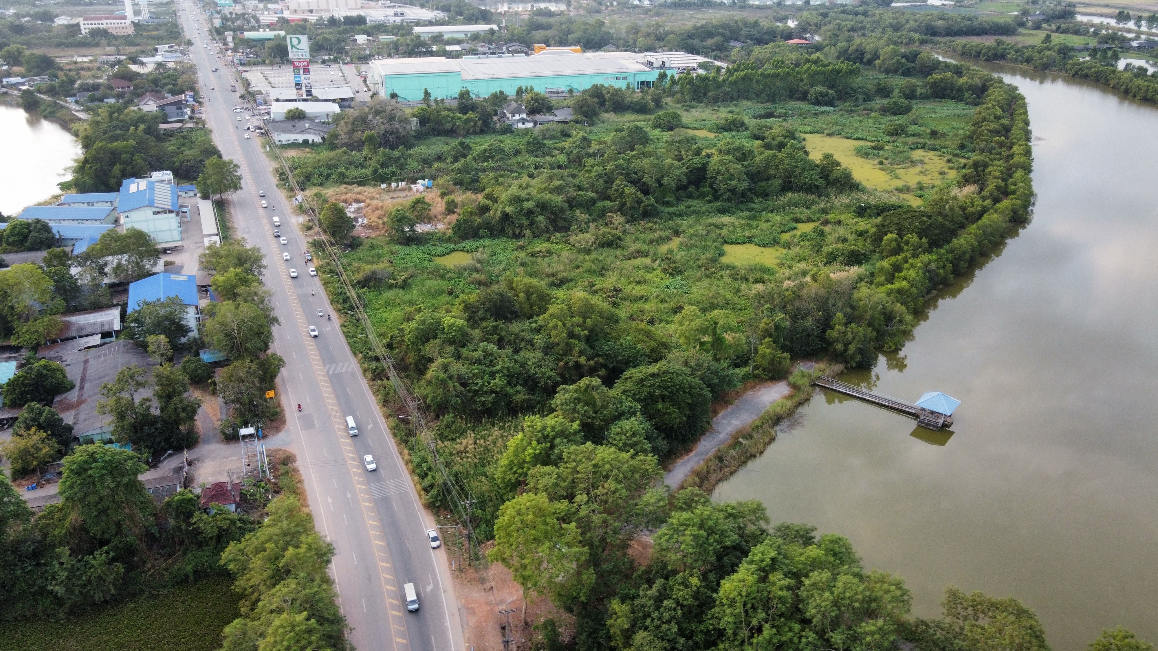 ขายที่ดิน 11 ไร่ 3 งาน 22 ตร.วา เลยโรบินสันปราจีนบุรี 300 เมตร ติดถนนปราจีนตคาม หน้ากว้าง 160 เมตร