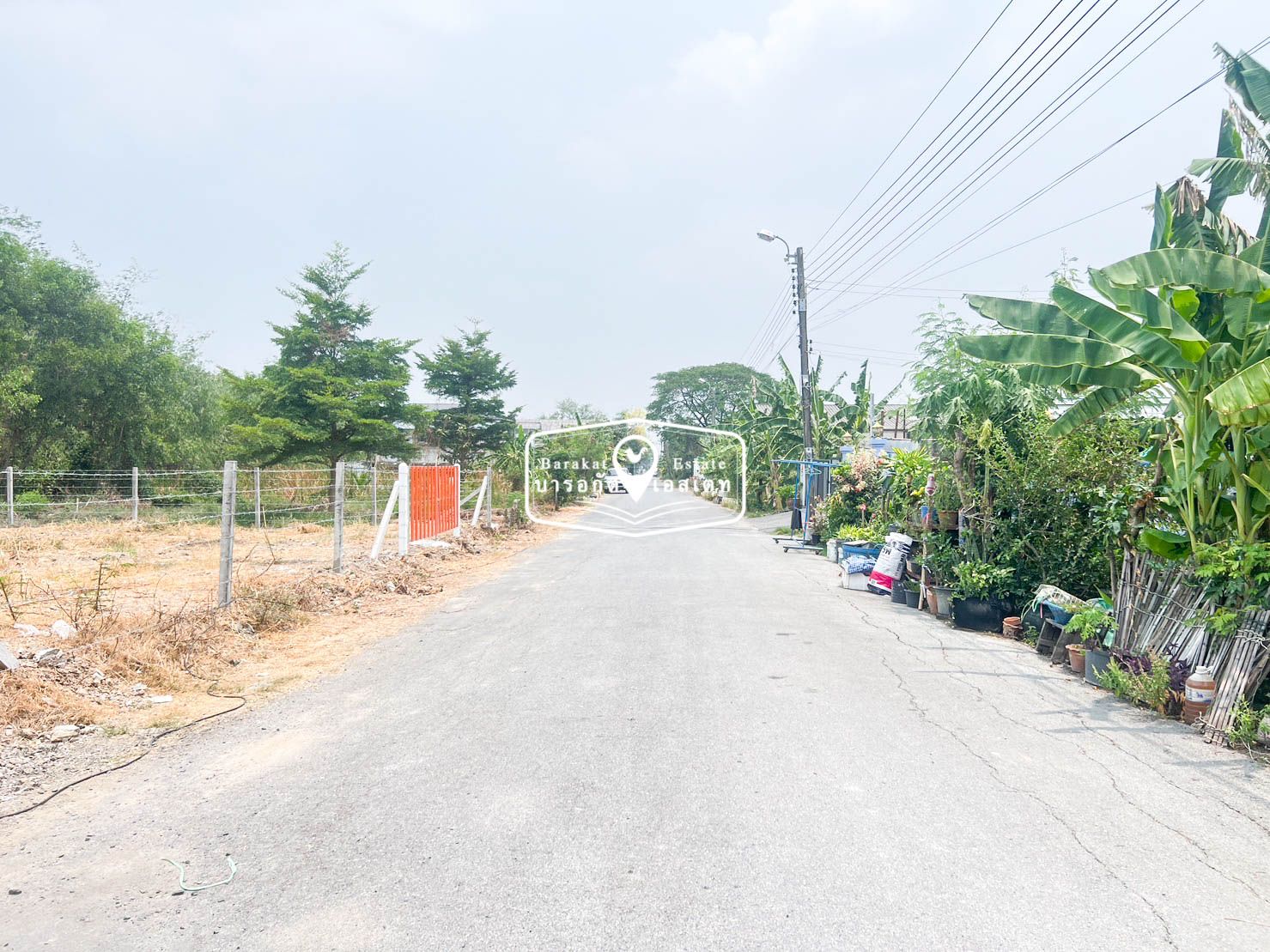 แปลงใหม่ ถมแล้วพร้อมรั้ว เข้าซอยเพียง 500 เมตร เขตคลองสามวา  จังหวัดกรุงเทพฯ