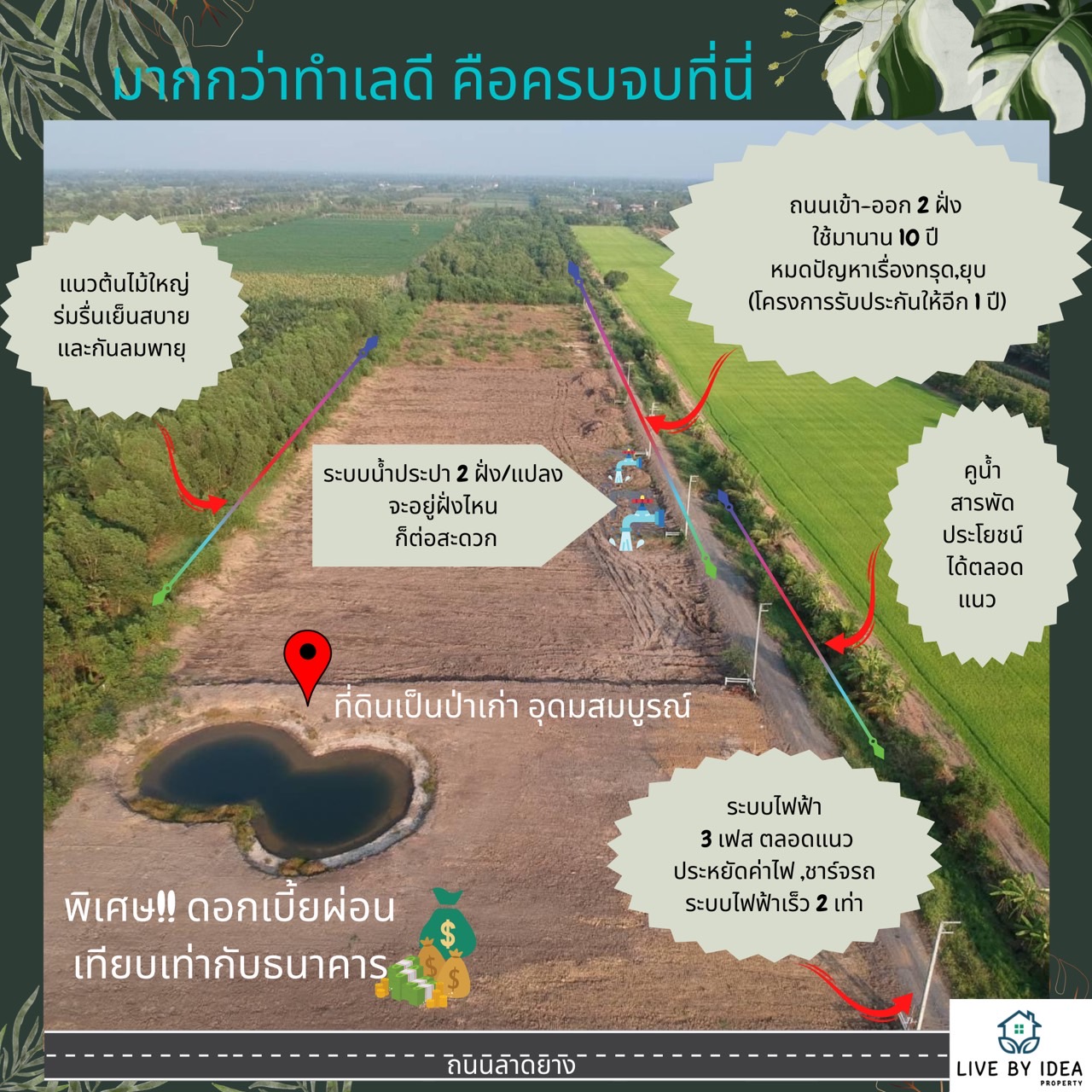 ที่ดินเปล่า อ.หนองเสือ จ.ปทุมธานี 2-0-0