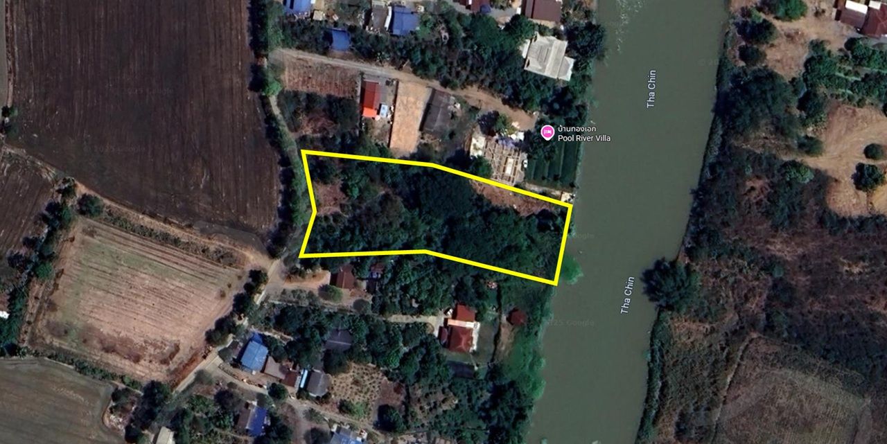 ขาย ที่ดิน ติดแม่น้ำท่าจีน 9.39 ล้าน 2-2-22 ไร่ สามชุก สุพรรณบุรี
