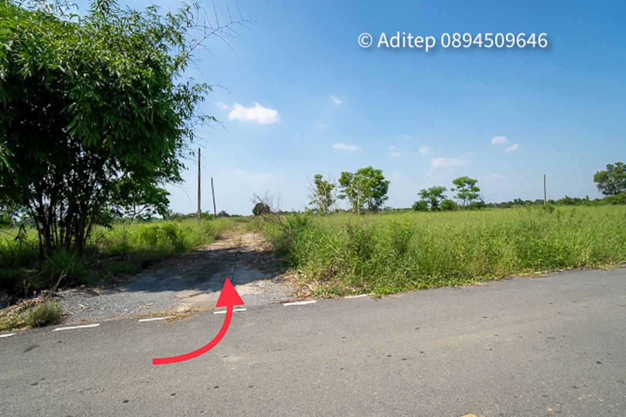 ที่ดิน คลองแปด แบ่งขาย 2 แปลง แปลงละ 100 ตรว. ใกล้ถนนรังสิต-นครนายก เหมาะปลูกบ้าน