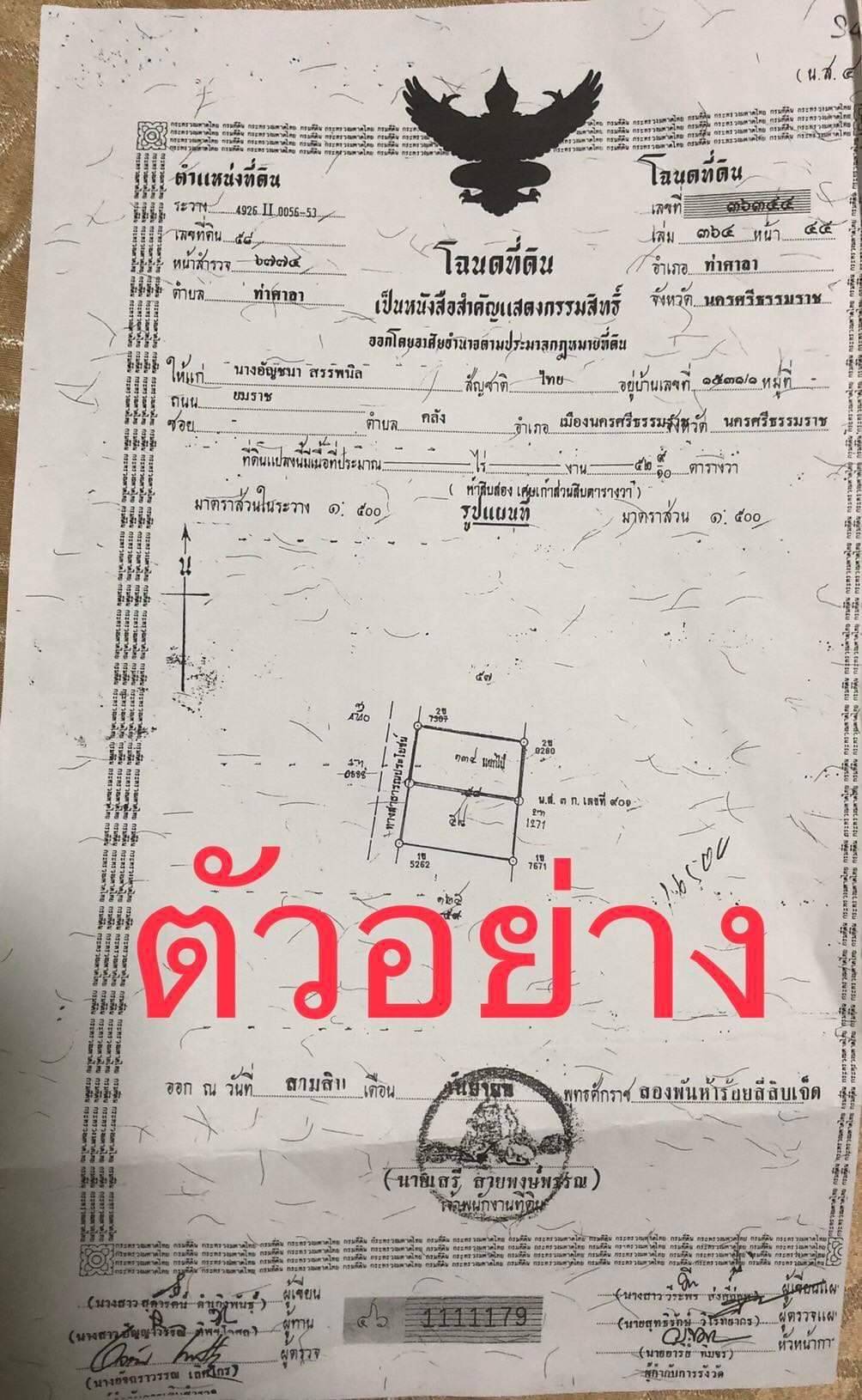 ขายทาวน์โฮมแฝด ท่าศาลา นครศรีธรรมราช 0-0-52.9