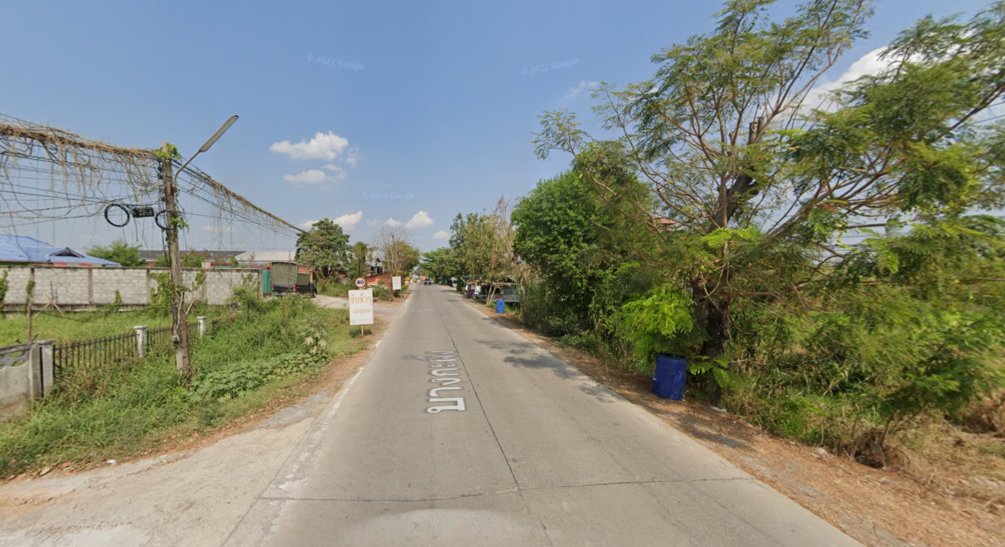 ขายที่ดินเปล่าริมถนนในซอยบางกะผึ้ง - ตอนนี้เป็นสวนกล้วย