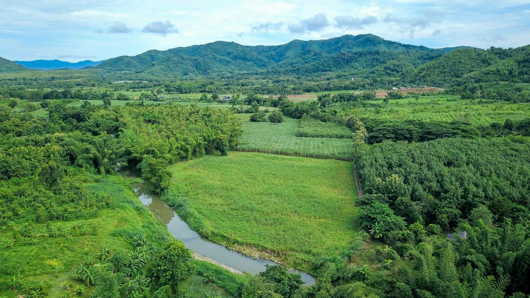 ที่ดินสวยในอ้อมกอดขุนเขาติดธารน้ำ