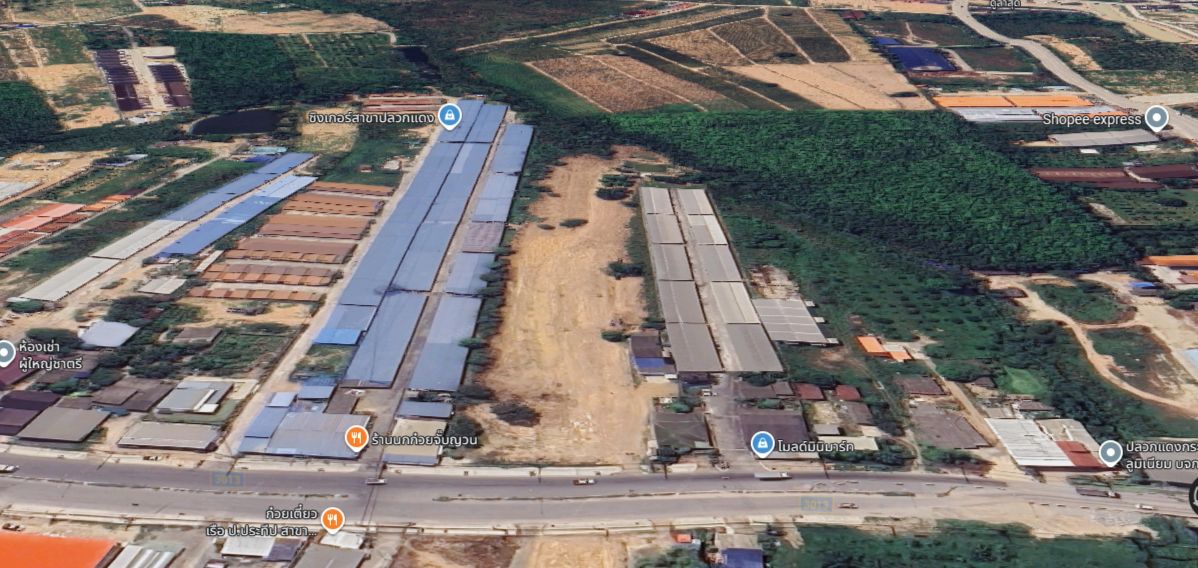 ขายที่ดินติดถนนใหญ่ มาบยางพร–บ่อวิน