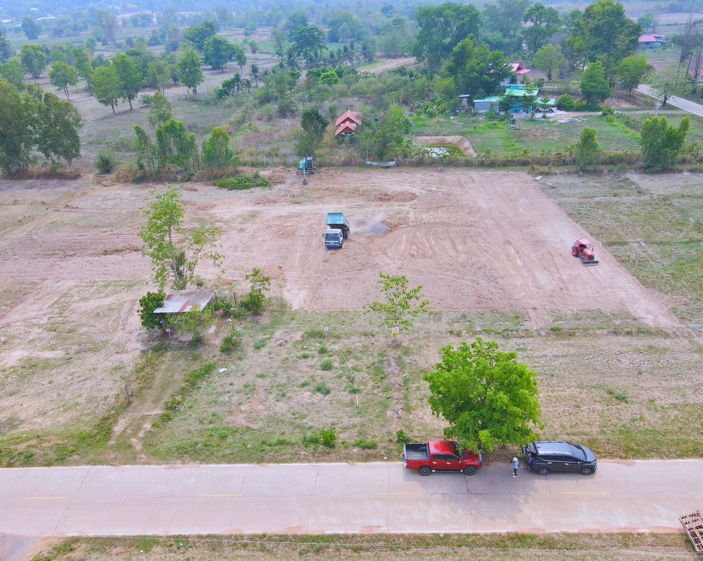 ขายที่ดินอุดรธานี ที่ดินแปลงสวย แบ่งแปลงเรียบร้อย ติดถนนคอนกรีต 