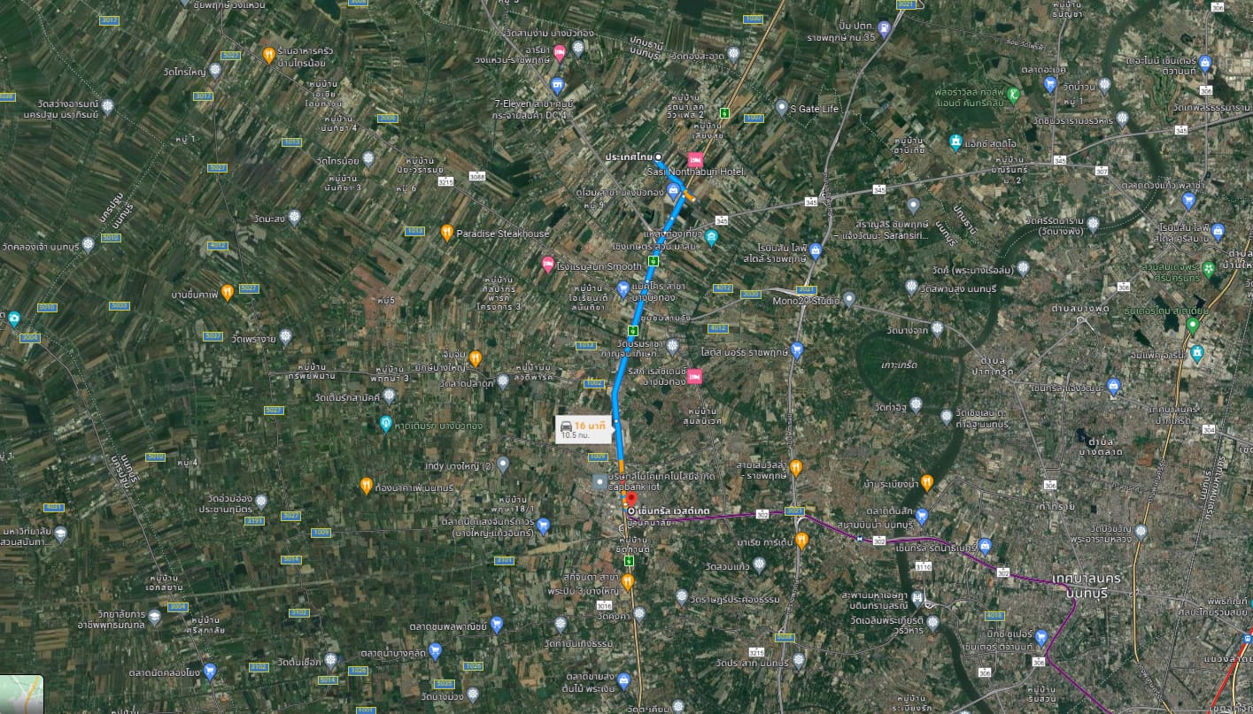 ที่ดินแปลงใหญ่ ทำเลดี บางบัวทอง นนฯ