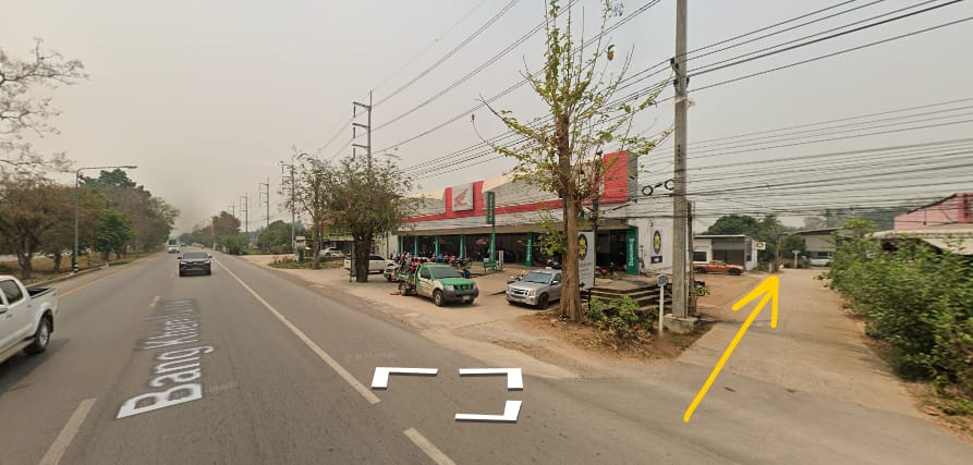 ที่ดินพร้อมสิ่งปลูกสร้าง ใกล้ตลาดสด ป่ากอดำ แม่ลาว เชียงราย 0-2-61.8