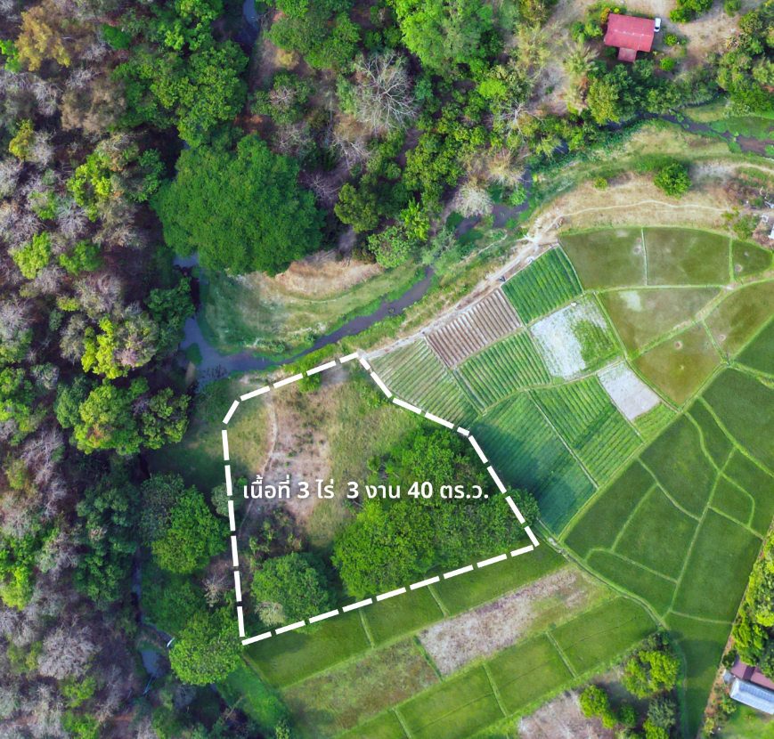 ขายที่ดินบ้านสวนติดลำน้ำเชียงใหม่ ใกล้บ่อน้ำพุร้อน ดอยสะเก็ต
