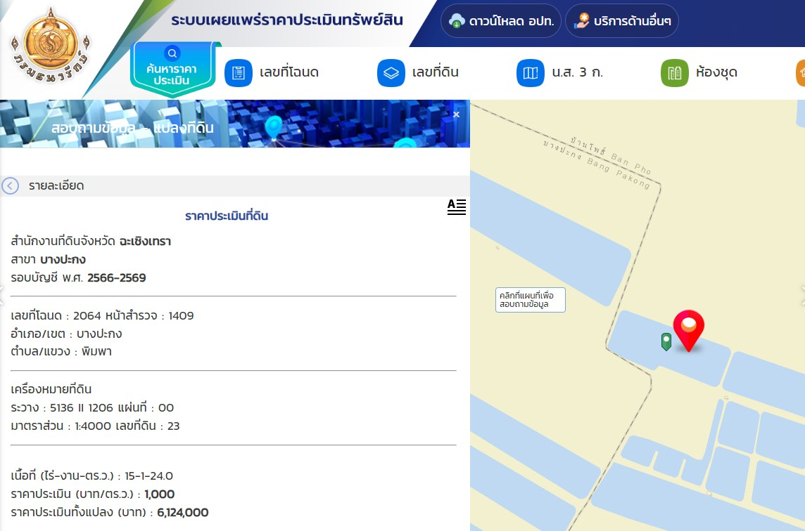 ขายถูก ที่ดินฉะเชิงเทรา 
