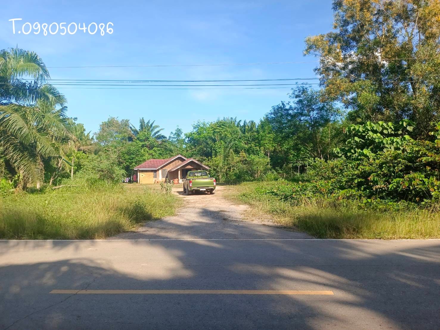 ที่ดินพร้อมสิ่งปลูกสร้างเป็นบ้านเล็ก ชุมพร 1-0-91