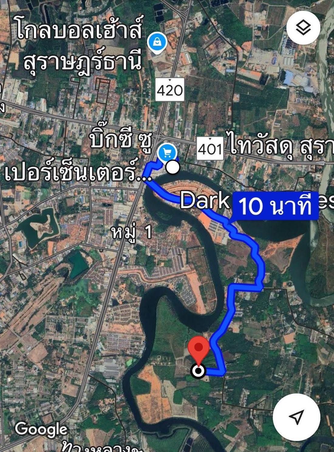ขายที่ดินสุราษฎร์ธานี อำเภอกาญจนดิษฐ์ ทุ่งกง อยู่หลังบิ๊กซี สุราษฎร์ธานี ที่ดินหน้ากว้าง แปลงสวย เหมาะลงทุนมาก! 11-2-91.9 ไร่.