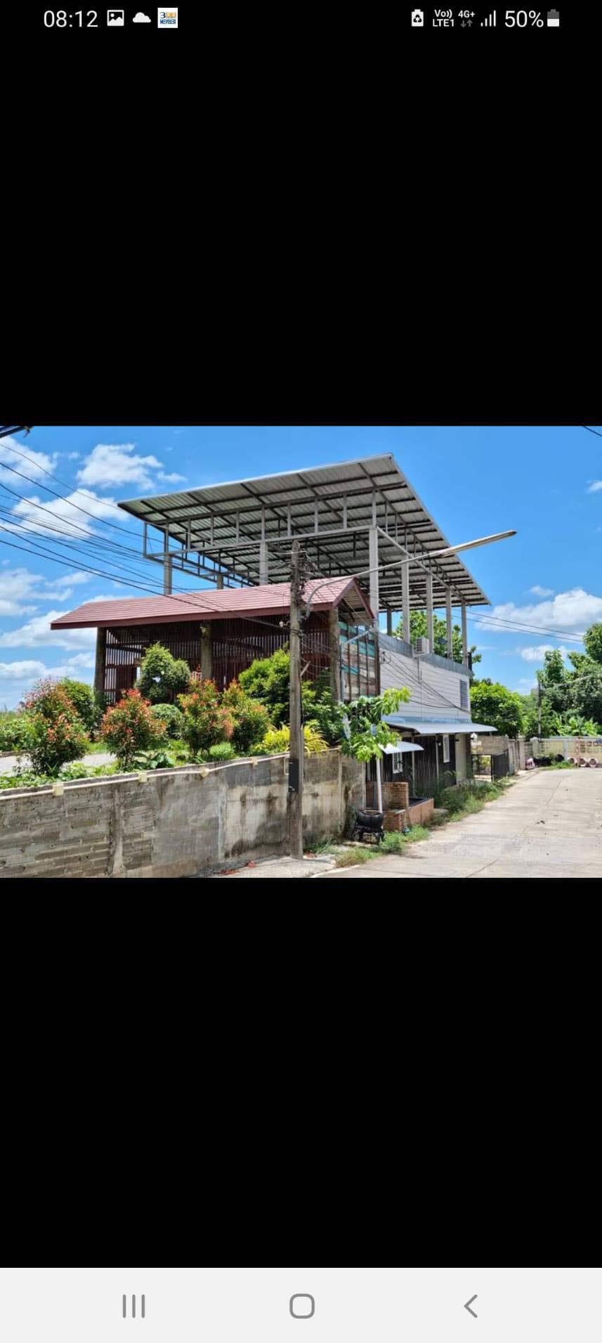 ที่ดินพร้อมสิ่งปลูกสร้าง ใกล้ตลาดสด ป่ากอดำ แม่ลาว เชียงราย 0-2-61.8