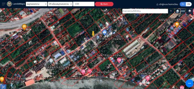 ที่ดินสวนมะพร้าวใกล้แม่น้ำแม่กลอง-อัมพวา สมุทรสงคราม 1-3-80