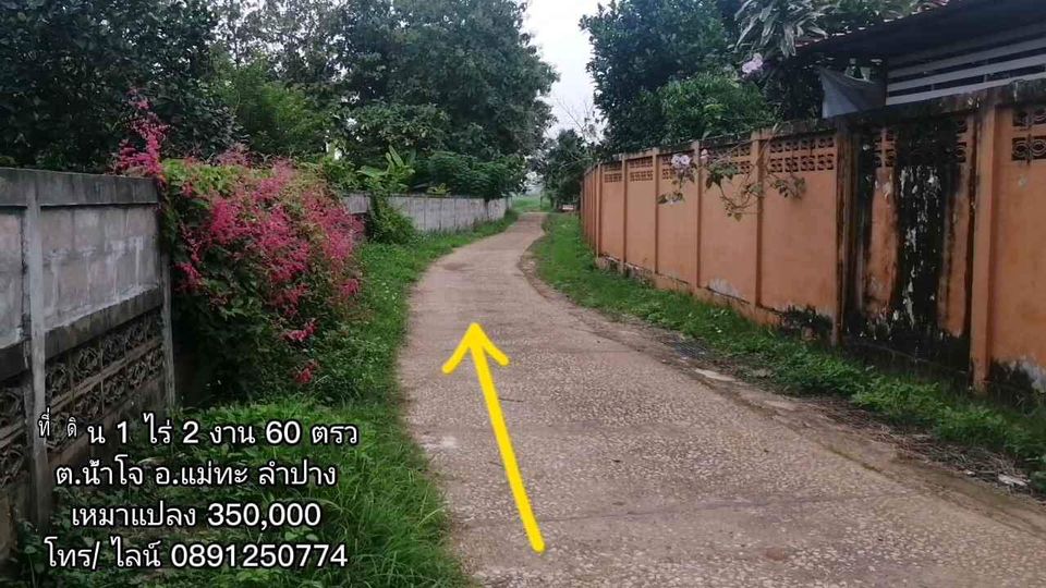 ขายที่ดิน ลำปาง 1-2-60 ไร่