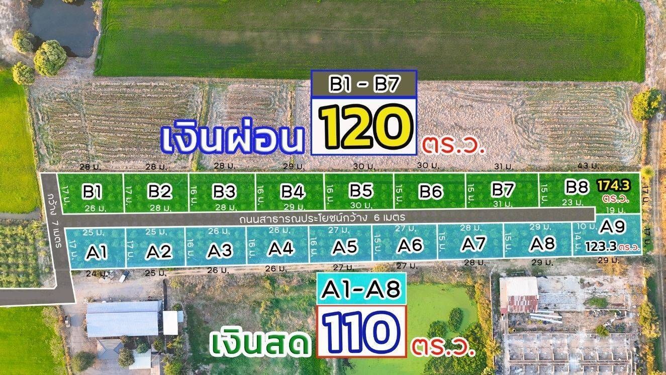 ขายที่ดินพิษณุโลก อำเภอเมือง ที่ดินแบ่งขายเริ่มที่ 1 งาน 10