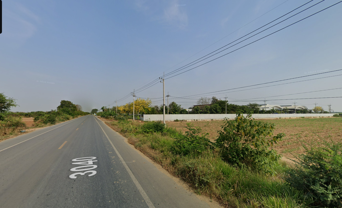 ขายที่ดินนครปฐม อำเภอกำแพงแสน ที่ดินแปลงสวยมาก ติดถนนเส้น 3034 สาธารณูปโภคครบครัน น่าลงทุนมาก 21-3-20 ไร่.