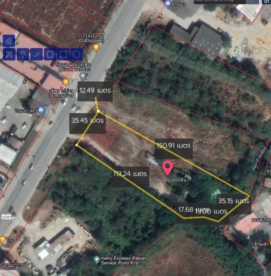 ขายที่ดินใจกลางเมืองปากช่อง ใกล้สถานนีรถไฟฟ้าความสูง " 3-2-0 ไร่." วาล่ะ 21,500 บาท (ยกแปลง 30 ลบ.) เยื้องปั๊มปตท. " ติดถนนหลัก 2247 ” ​ ต.ปากช่อง อ.ปากช่อง จ.นครราชสีมา.