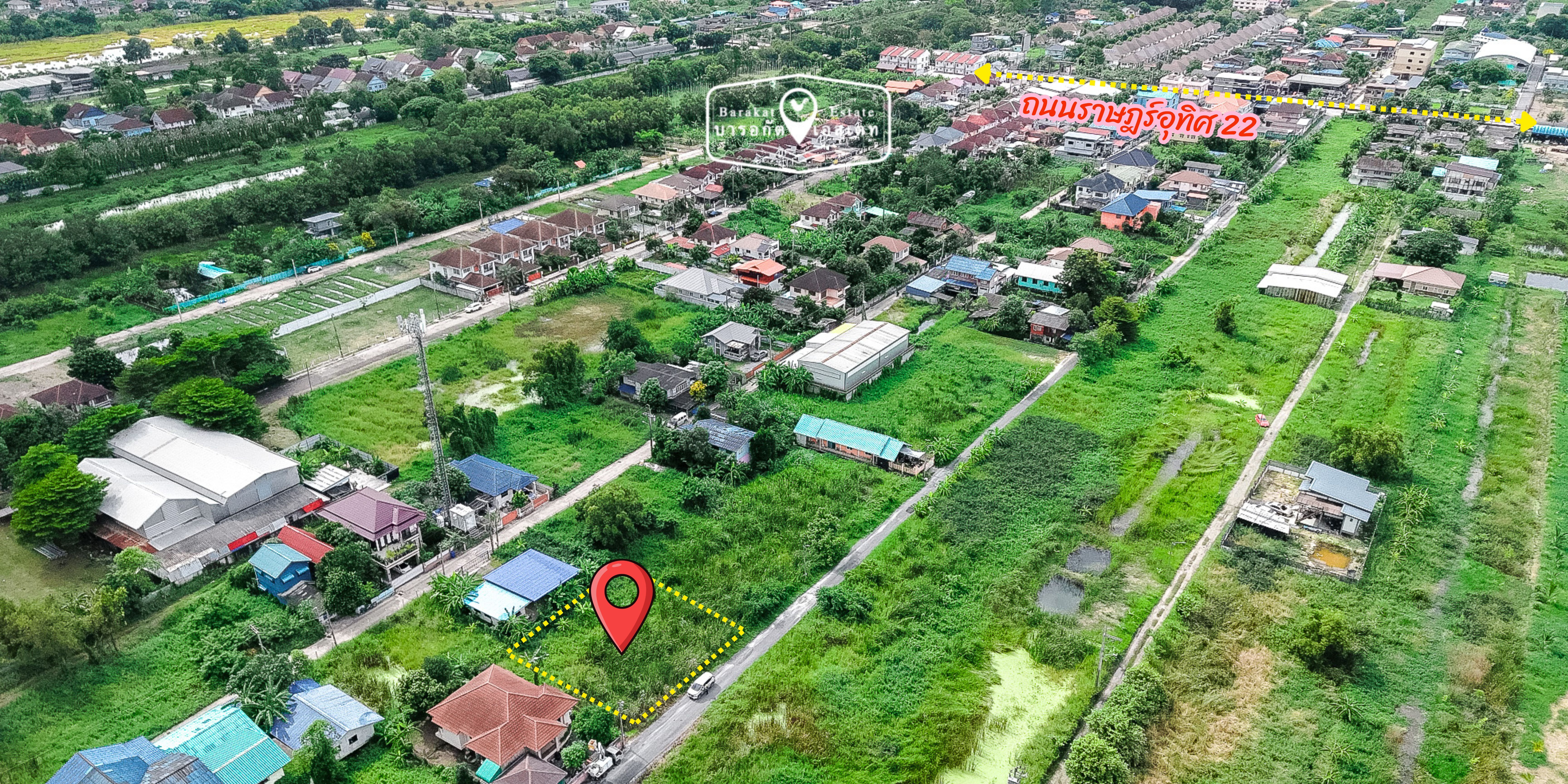 ที่ดินสงบ ติดถนนกว้าง เดินทางสะดวก เขตมีนบุรี กรุงเทพฯ