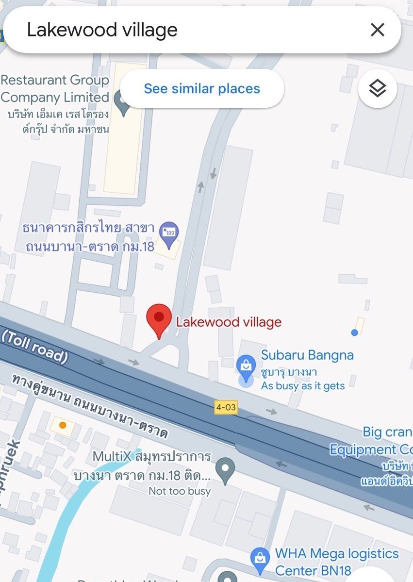 ขายต่ำกว่าราคาประเมิน ขายที่ดิน 482 ตารางวา ในสนามกอลฟ์เลควูด ถนนบางนา-ตราด กม.18  ที่ถมแล้ว เหมาะสร้างบ้าน