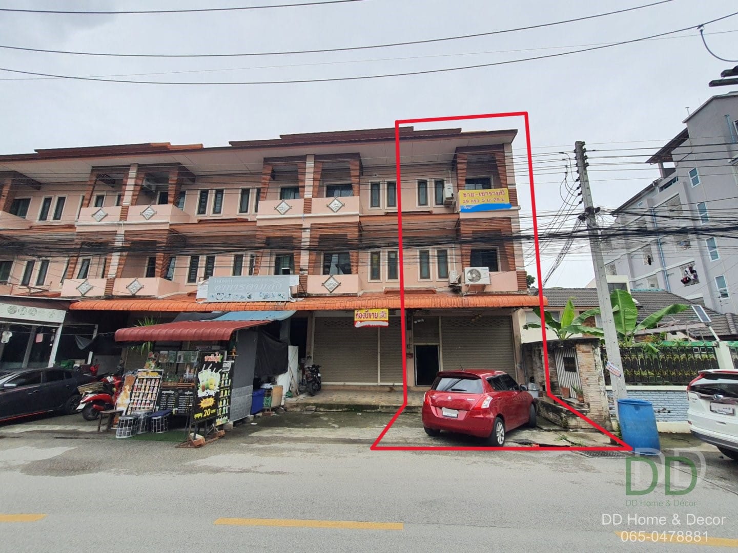 DD#0115 ขายอาคารพาณิชย์ 3 ชั้น 1 คูหา สันติธรรม เชียงใหม่