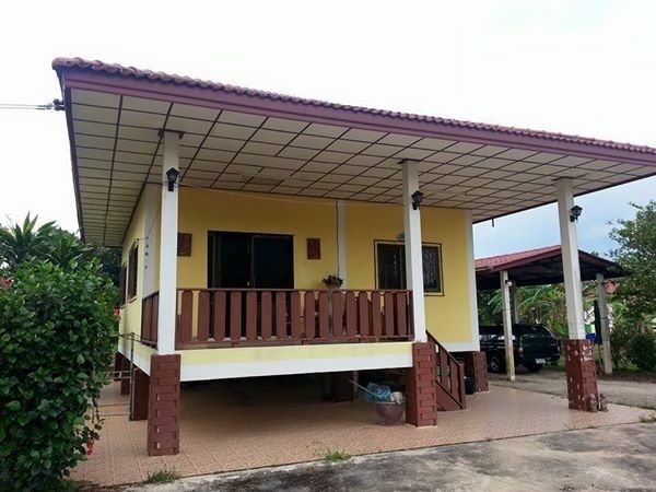 ขายที่ดินถมแล้วพร้อมบ้านและร้านอาหาร ริมถนนใหญ่ 4 เลน ใกล้ทะเลและสนามบิน