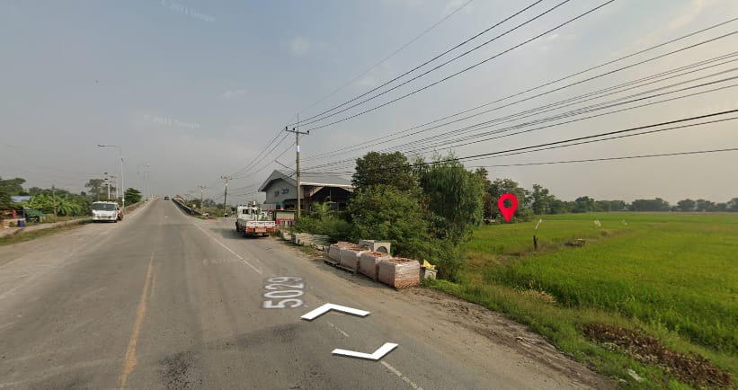 ที่ดินเปล่า ทำเลดี ติดถนน5029 เมืองปทุมฯ 10-1-61
