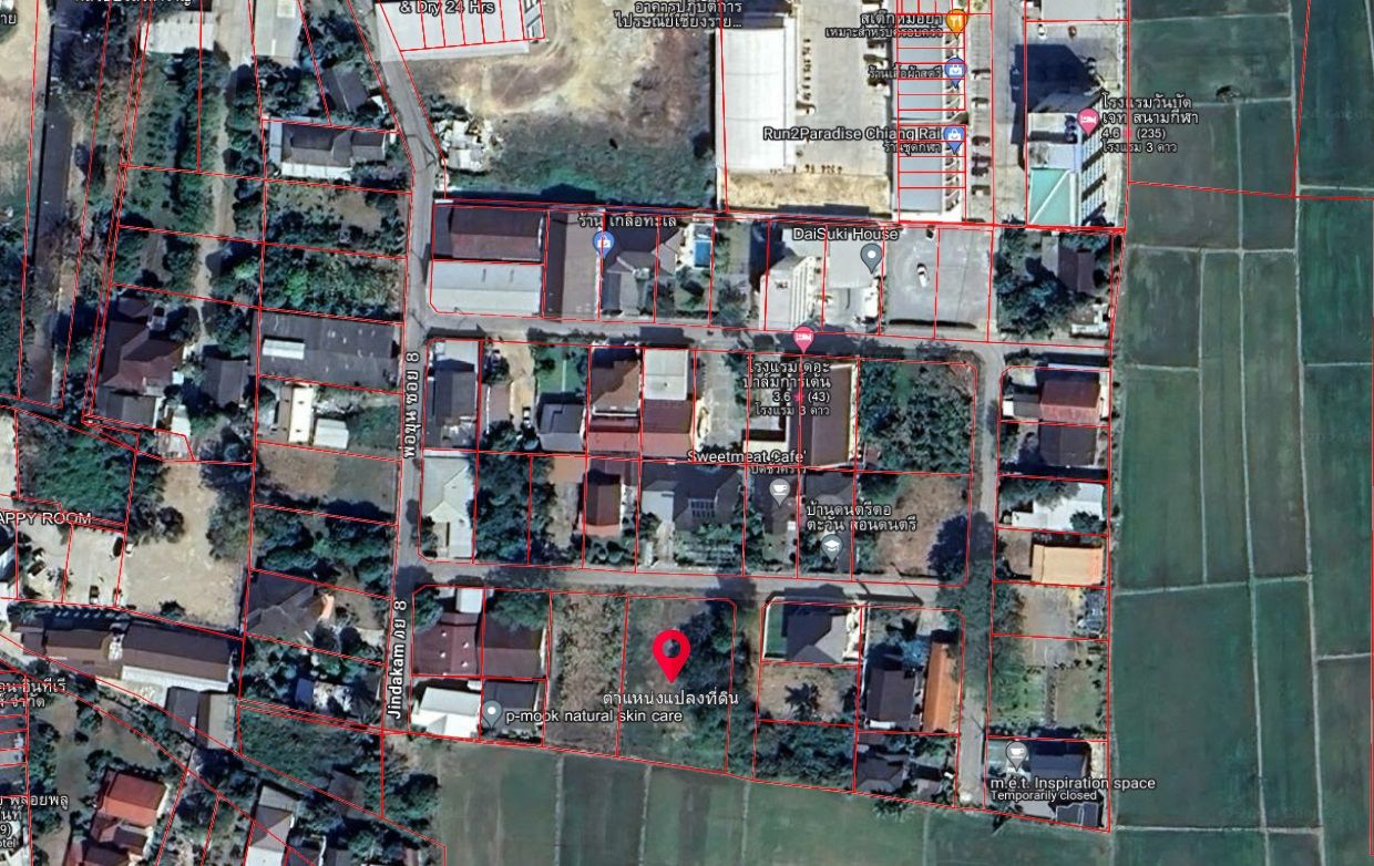 ขายที่ดินเชียงราย 300 ตร.วา ใกล้สนามกีฬากลาง เชียงราย