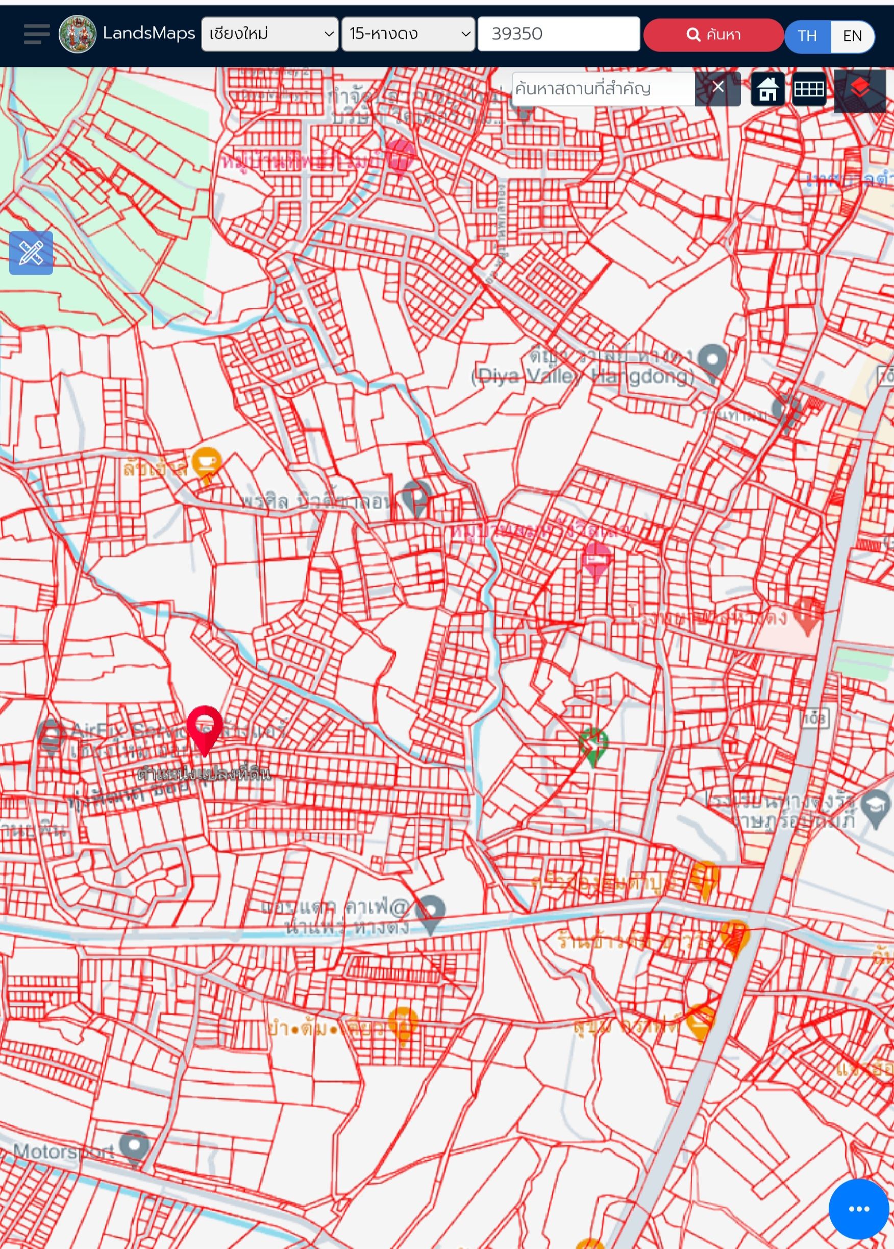 ที่ดินเหมาะสำหรับสร้างบ้าน ติดถนนหลัก อยู่กลางแหล่งชุมชน