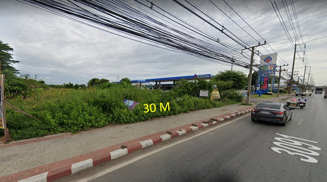 ที่ดินพร้อมสิ่งปลูกสร้าง 12 ไร่ ผังสีม่วง ติดถนนเศรษฐกิจ  สมุทรสาคร ทำเลดี ราคาถูก 12-1-74