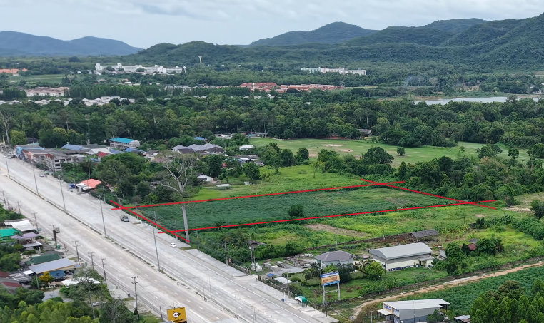 ขายที่ดิน ผังสีเหลือง EEC หน้ากว้าง 80 มเตร ติดถนนสุขุมวิท บางสเหร่ 