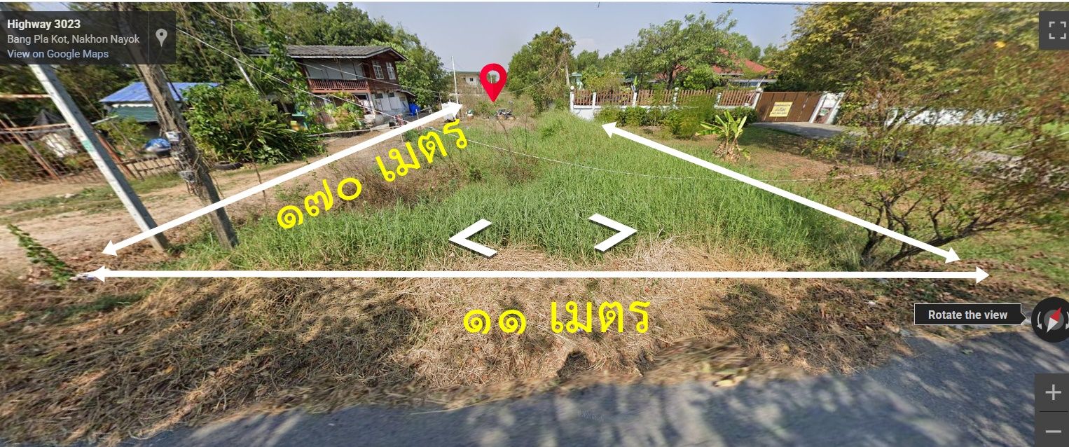 ขายที่ดินนครนายก องครักษ์ ติดถนนสาธารณะ เดินทางคล่องตัว ใกล้ชุมชน 1-0-0 ไร่.