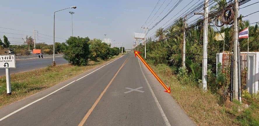 ที่ดินติดถนนใหญ่พระรามสอง เนื้อที่ 4-3-51 สมุทรสงความ  