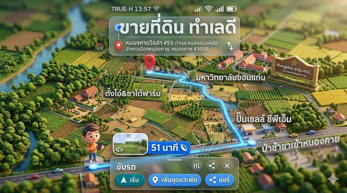 ขายที่ดินหนองคาย อำเภอเมือง พร้อมโอน❗ ขายที่ดินทำเลดี ทำเลสวย บรรยากาศดี ที่ดินในตัวเมืองหนองคายใกล้มข.