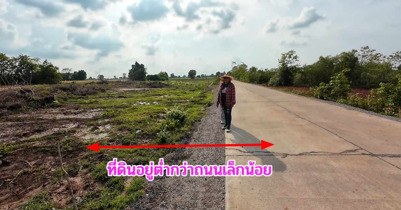 ขายด่วน! ที่ดินด่านขุนทด ติดถนนคอนกรีตหน้ากว้าง 90ม.(ห่าง4เลน 500ม.)