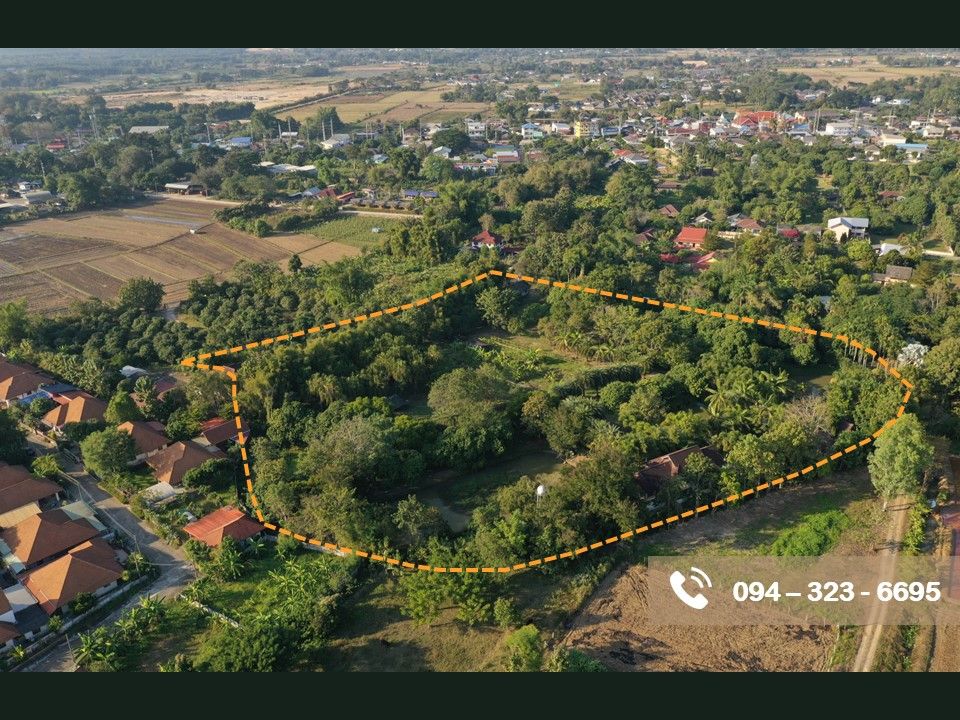บ้านสวนพร้อมที่ดิน 11 ไร่ ในเชียงราย ปี 67  น้ำไม่ท่วม