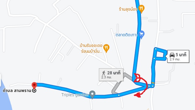 ที่ดิน เป็นสวนมะพร้าว สามพราน นครปฐม 2-2-0 