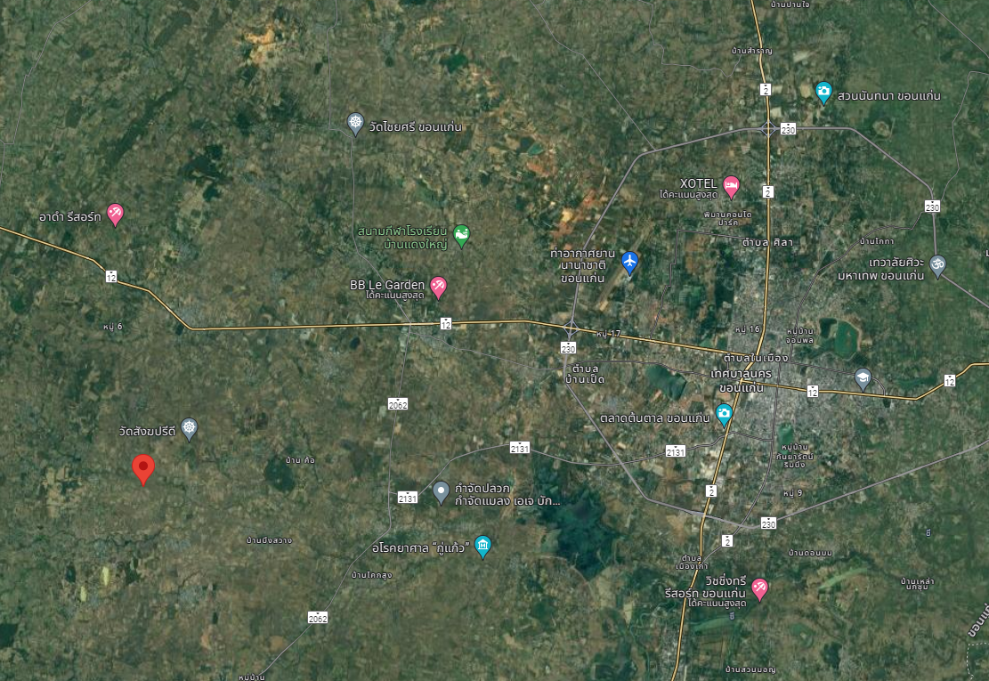 004-ขายที่ดินขอนแก่น ใกล้โลตัสบ้านฝาง 13ไร่ ใกล้ชุมชน