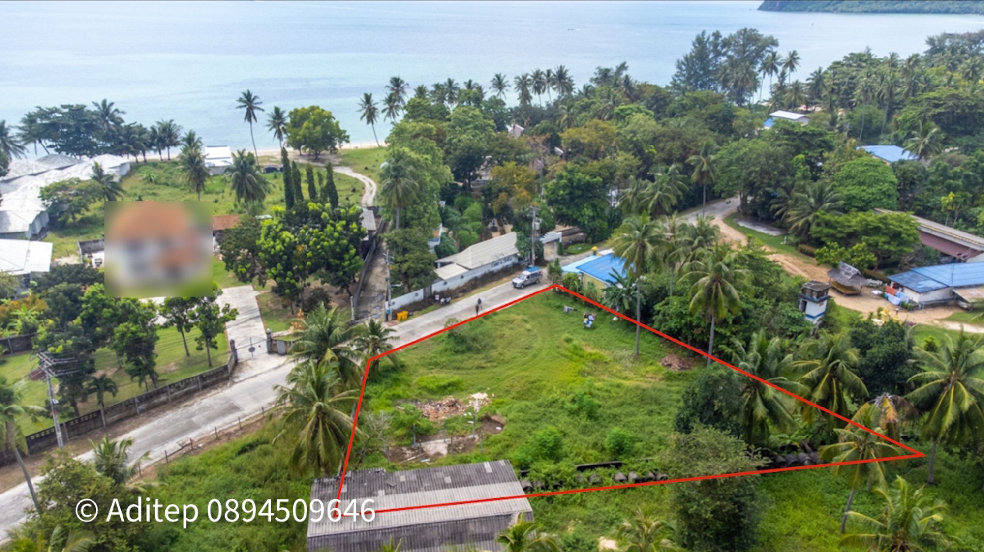 ขายที่ดิน เกาะพะงัน สุราษฎร์ธานี ที่มีโฉนด 1 ไร่ ติดถนนเลียบชายหาด ใกล้ทะเล ใกล้ท่าเรือท้องศาลา