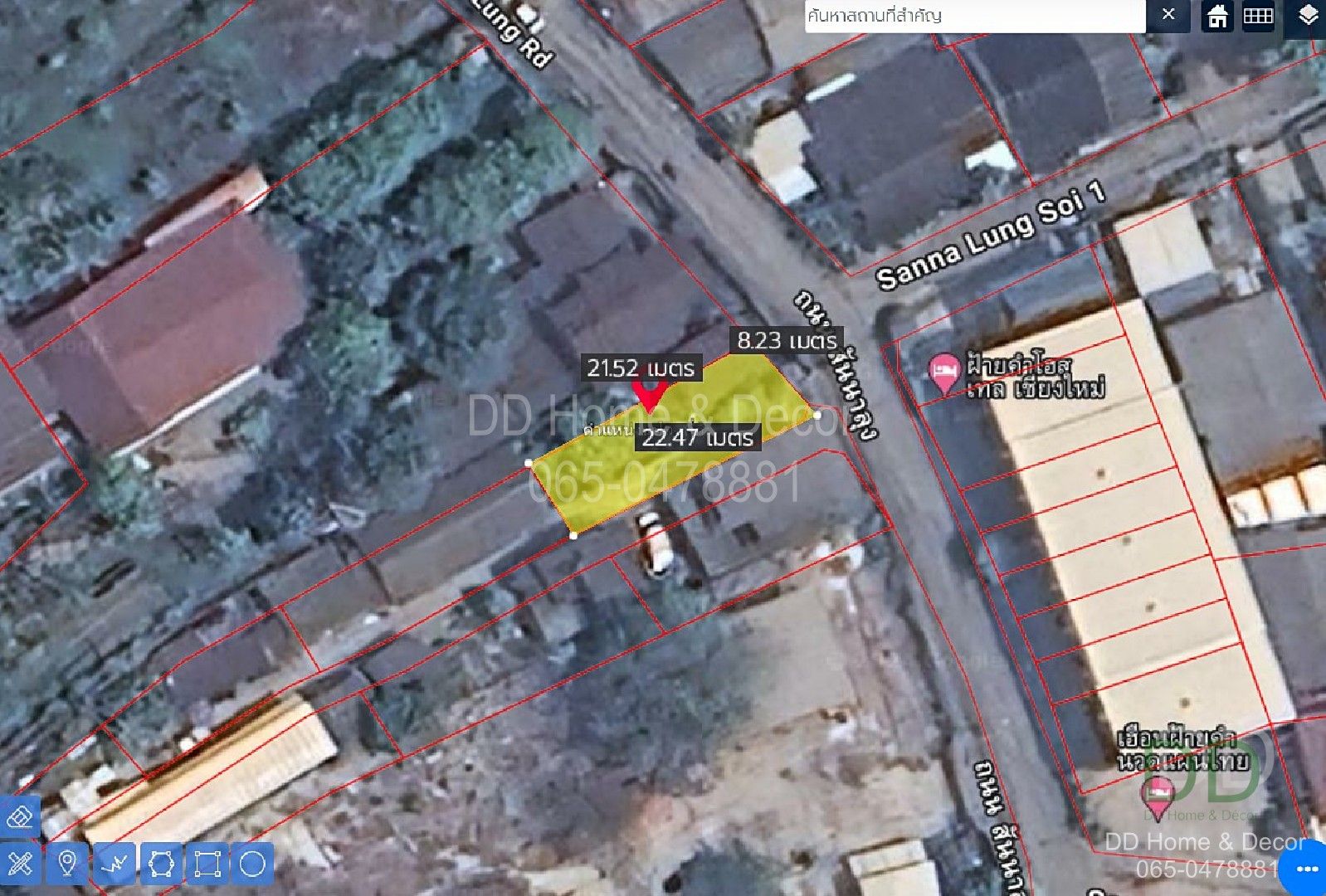 DD-0227 ขายที่ดินพร้อมบ้านไม้เก่า 42.1 ตร.วา แปลงมุม ติดถนนชุมชนเส้นตลาดสันป่าข่อย หลังค่ายกาวิละ