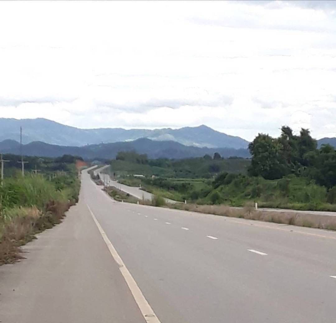 ขายที่ดินเชียงราย อ.เชียงแสน หน้ากว้าง 350 เมตร ติดถนน 4 เลน