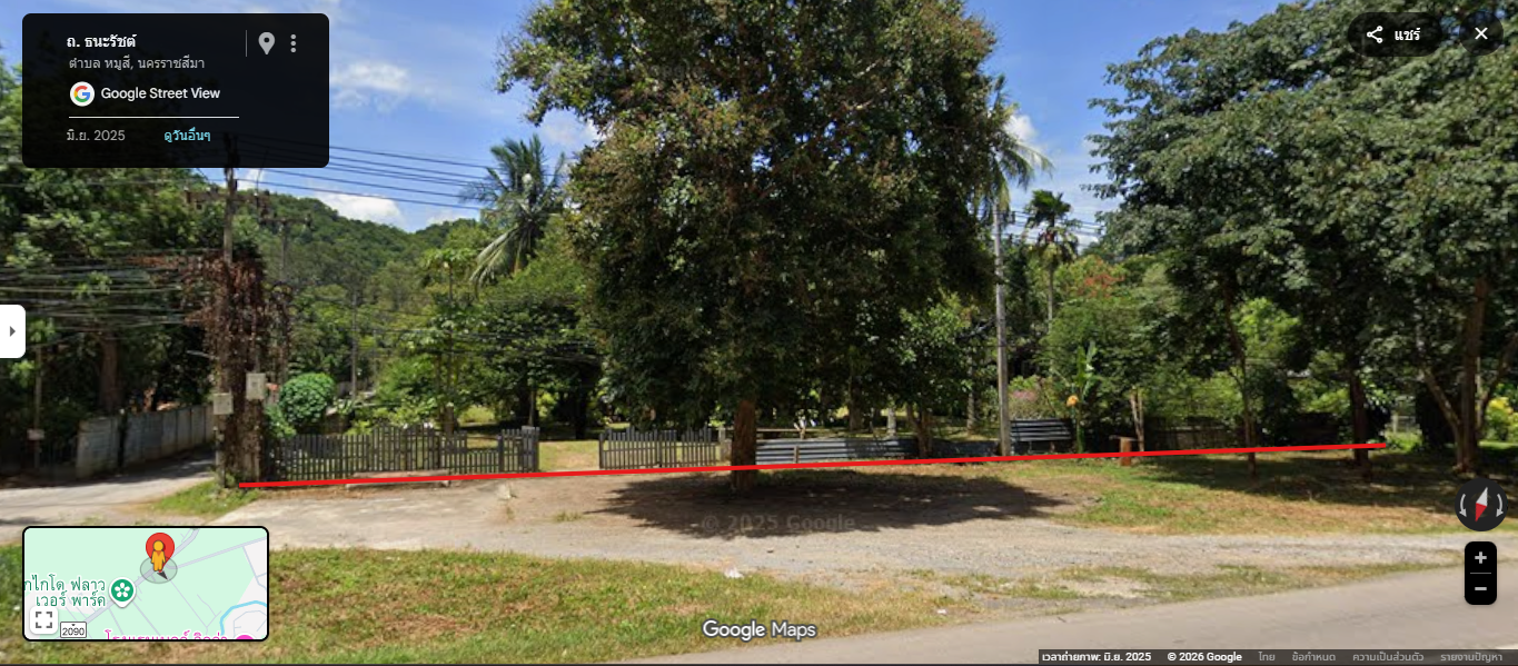 ขายที่ดินพร้อมโฉนด 1-1-24 ตรว. อ.ปากช่อง จ.นครราชสีมา ทำเลดี บรรยากาศร่มรื่น วิวภูเขา ติดถนนทางขึ้นเขาใหญ่