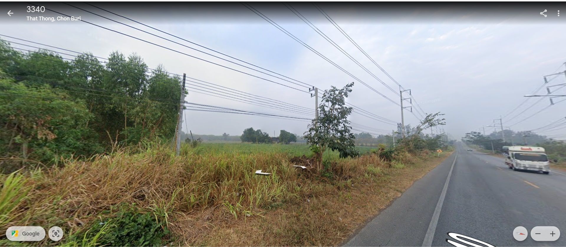 ขายที่ดินชลบุรี ดิดถนนหมายเลข 3340 19-0-26 ไร่ ราคา 2.5 ล้านบาท/ ไร่