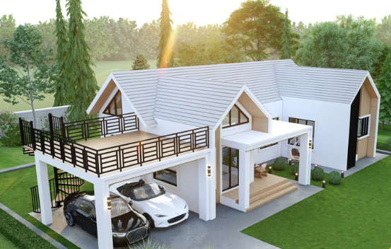 ❤️ใกล้ทะเล บ้านเดี่ยวสไตล์นอร์ดิก 3นอน 2น้ำ 2ที่จอดรถ มีดาดฟ้า 🏠บ่อนอก เมืองประจวบคีรีขันธ์ 🏖️ Near Beach Nordic Single House 3 Bed Room 2 Bath Room 2 Parking + Rooftop